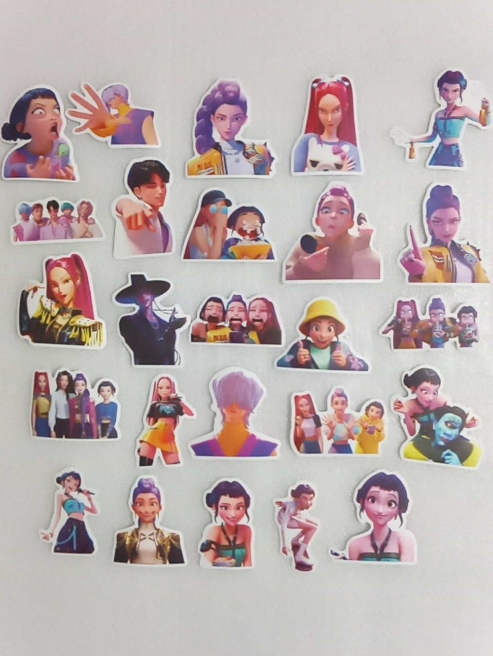 K-Pop Demon Hunter 50 Assorted Animated Character Sticker Pack -